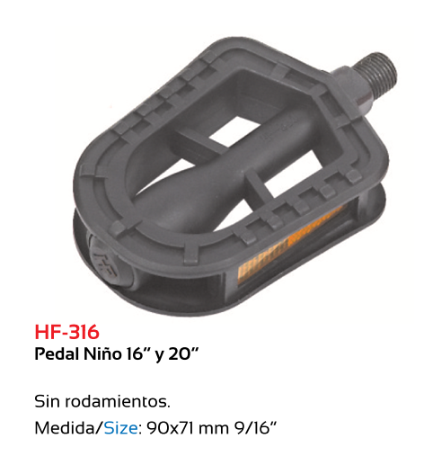 PEDALES BICICLETA TKX NIO 16-20P